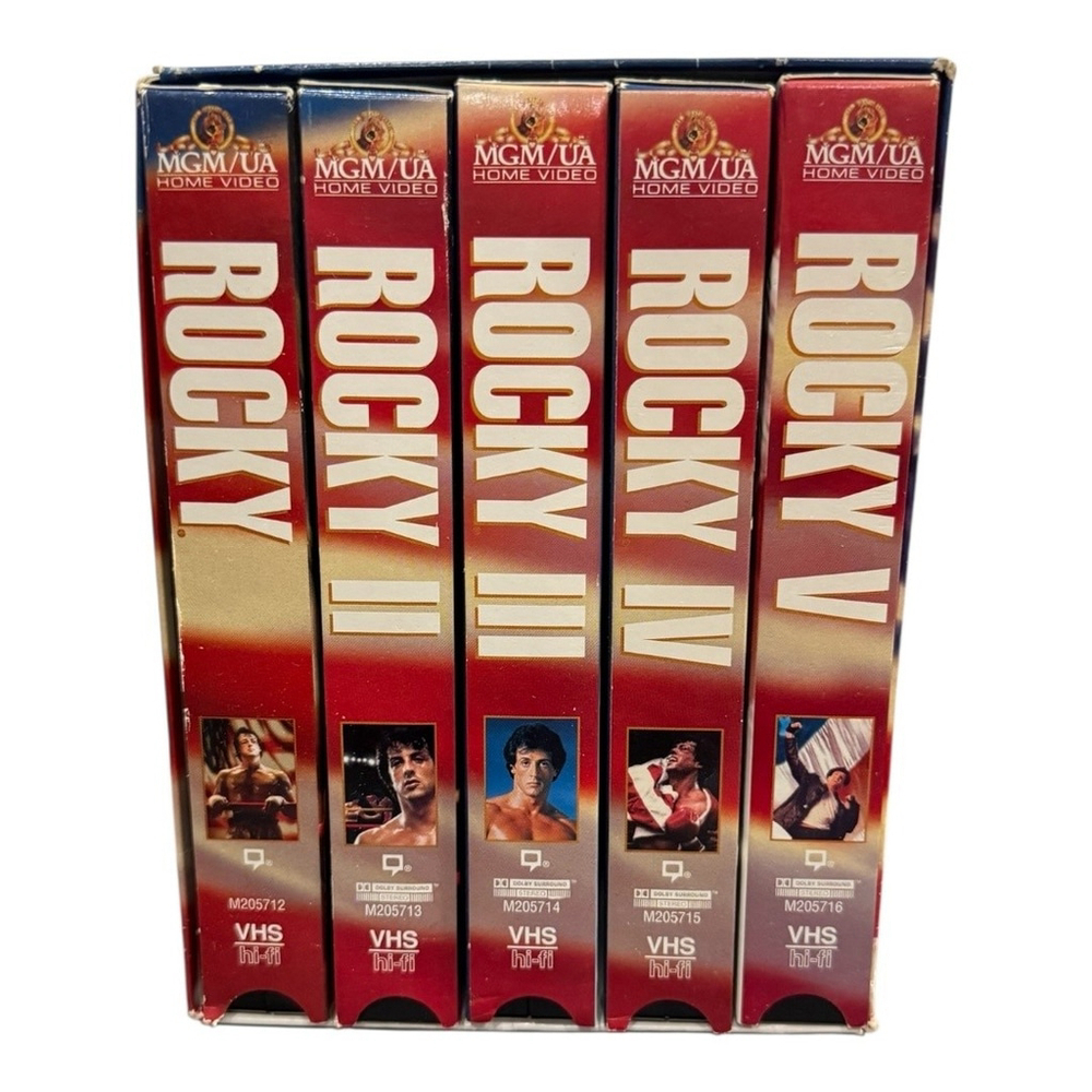 Vintage Rocky VHS 20th Anniversary Gift Set Boxed Collection Sylvester Stallone - Picture 1 of 11
